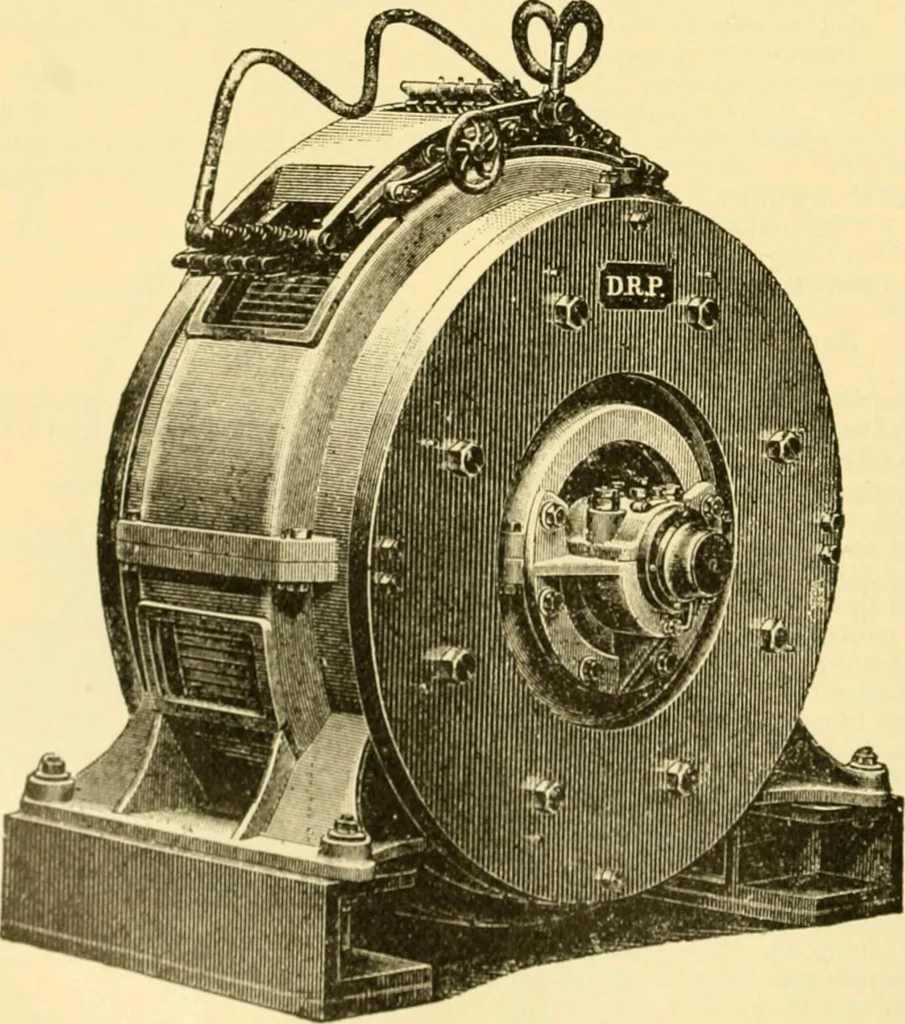 An illustration from Modern mechanism, exhibiting the latest progress in machines, motors, and the transmission of power, being a supplementary volume to Appletons' cyclopaedia of applied mechanics, 1892, leaf 249