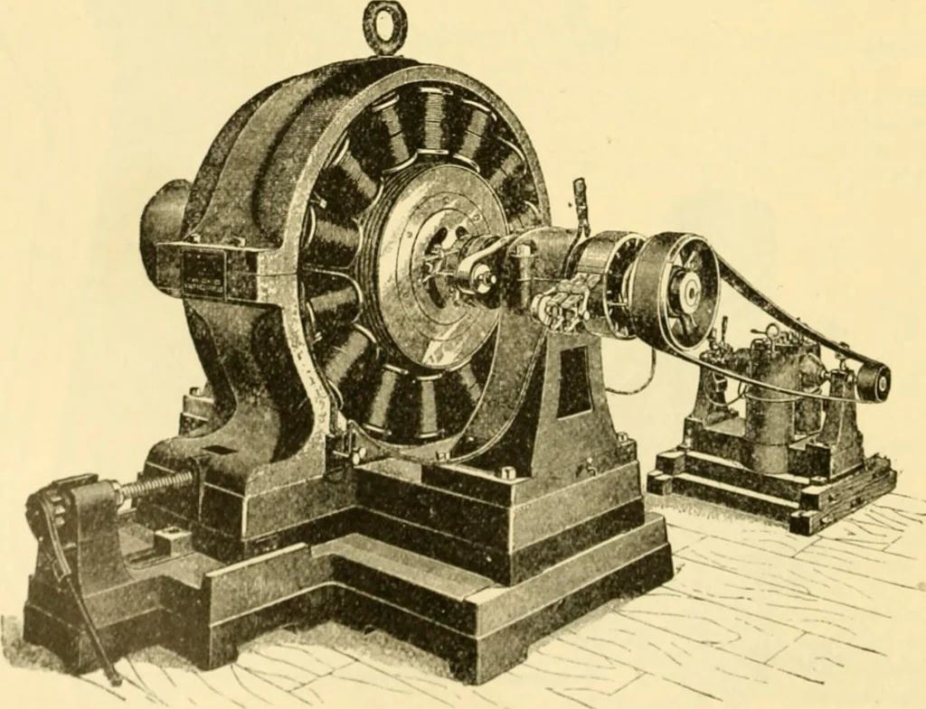 An illustration from Modern mechanism, exhibiting the latest progress in machines, motors, and the transmission of power, being a supplementary volume to Appletons' cyclopaedia of applied mechanics, 1892, leaf 253