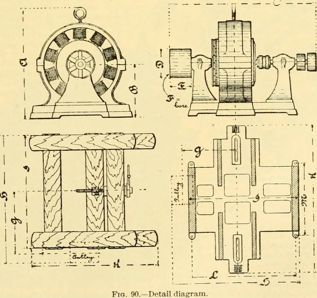 An illustration from Modern mechanism, exhibiting the latest progress in machines, motors, and the transmission of power, being a supplementary volume to Appletons' cyclopaedia of applied mechanics, 1892, leaf 254