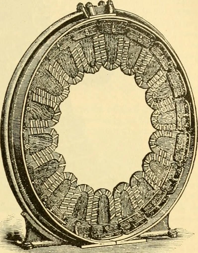 An illustration from Modern mechanism, exhibiting the latest progress in machines, motors, and the transmission of power, being a supplementary volume to Appletons' cyclopaedia of applied mechanics, 1892, leaf 258