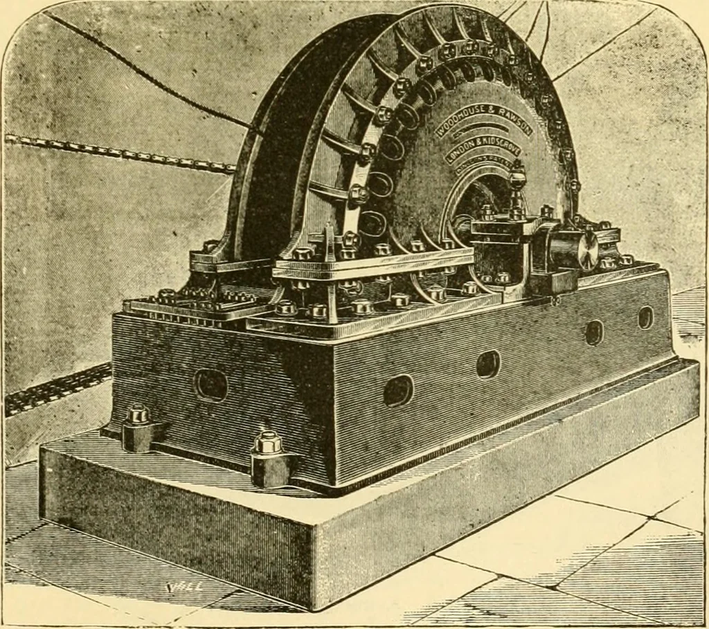 An illustration from Modern mechanism, exhibiting the latest progress in machines, motors, and the transmission of power, being a supplementary volume to Appletons' cyclopaedia of applied mechanics, 1892, leaf 260
