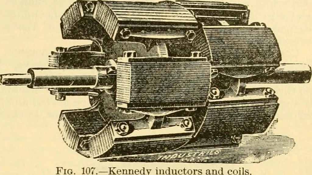 An illustration from Modern mechanism, exhibiting the latest progress in machines, motors, and the transmission of power, being a supplementary volume to Appletons' cyclopaedia of applied mechanics, 1892, leaf 262