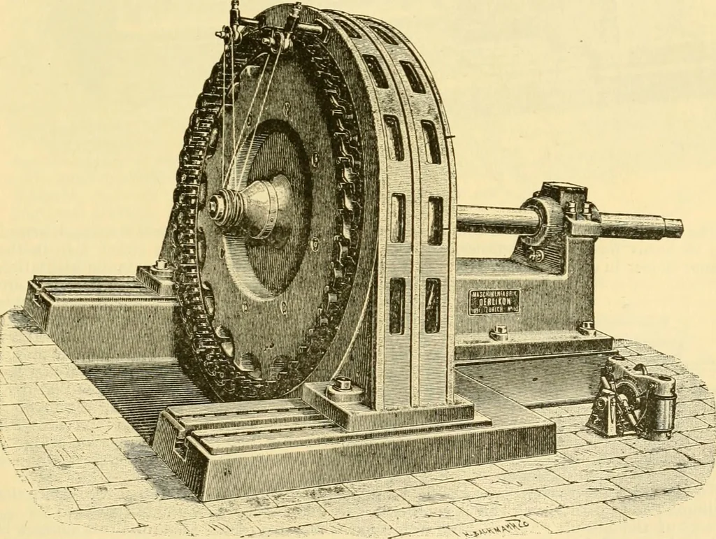 An illustration from Modern mechanism, exhibiting the latest progress in machines, motors, and the transmission of power, being a supplementary volume to Appletons' cyclopaedia of applied mechanics, 1892, leaf 262