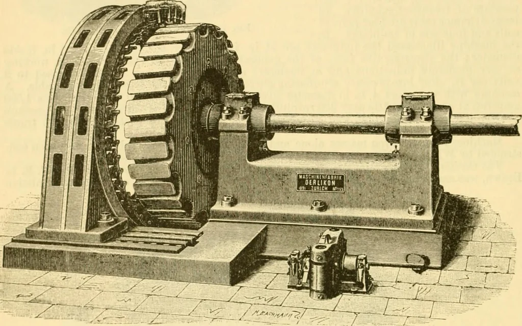 An illustration from Modern mechanism, exhibiting the latest progress in machines, motors, and the transmission of power, being a supplementary volume to Appletons' cyclopaedia of applied mechanics, 1892, leaf 263