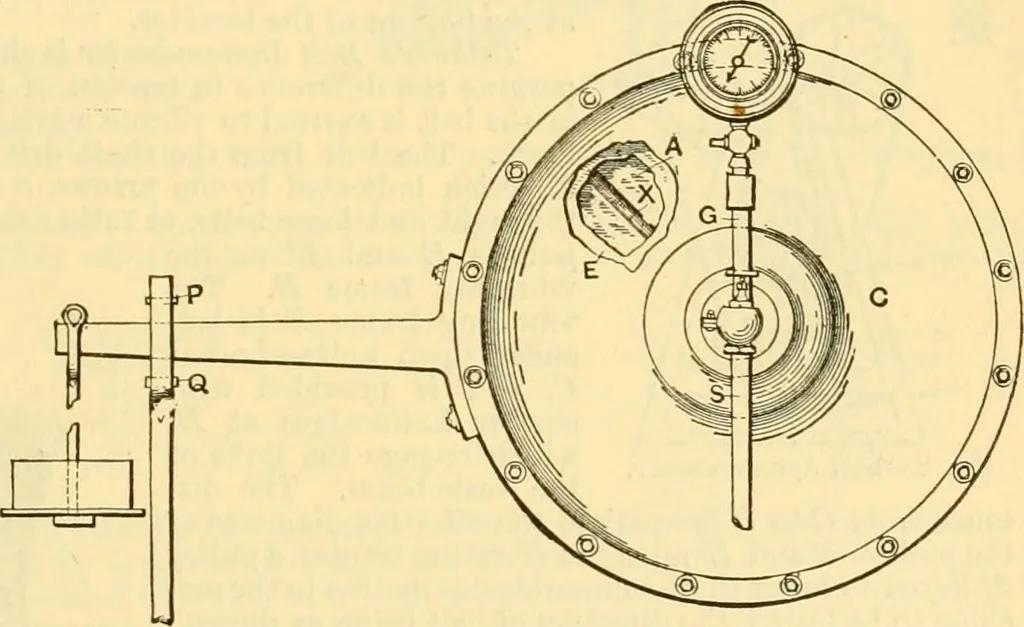 An illustration from Modern mechanism, exhibiting the latest progress in machines, motors, and the transmission of power, being a supplementary volume to Appletons' cyclopaedia of applied mechanics, 1892, leaf 264