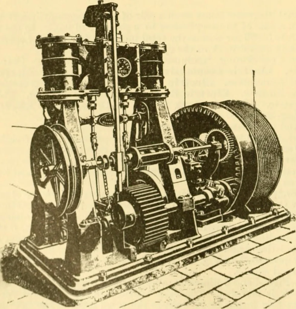 An illustration from Modern mechanism, exhibiting the latest progress in machines, motors, and the transmission of power, being a supplementary volume to Appletons' cyclopaedia of applied mechanics, 1892, leaf 267