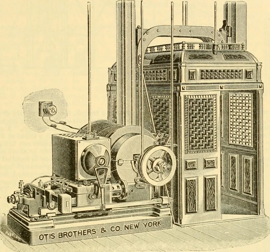 An illustration from Modern mechanism, exhibiting the latest progress in machines, motors, and the transmission of power, being a supplementary volume to Appletons' cyclopaedia of applied mechanics, 1892, leaf 272