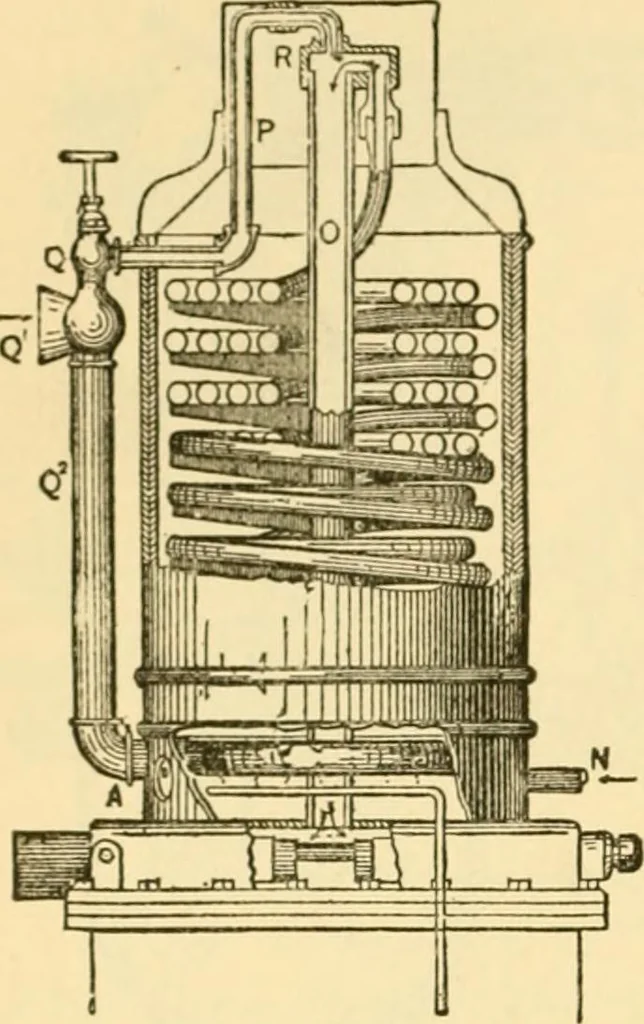 An illustration from Modern mechanism, exhibiting the latest progress in machines, motors, and the transmission of power, being a supplementary volume to Appletons' cyclopaedia of applied mechanics, 1892, leaf 293