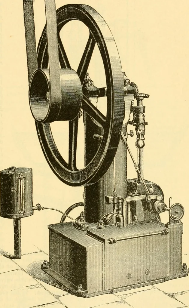 An illustration from Modern mechanism, exhibiting the latest progress in machines, motors, and the transmission of power, being a supplementary volume to Appletons' cyclopaedia of applied mechanics, 1892, leaf 294