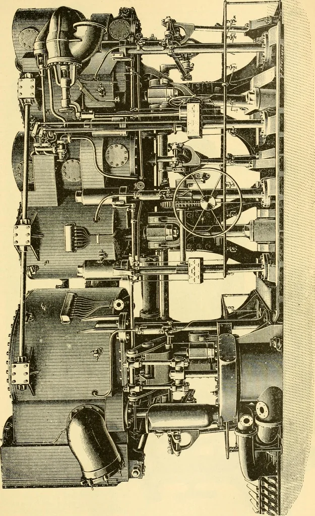 An illustration from Modern mechanism, exhibiting the latest progress in machines, motors, and the transmission of power, being a supplementary volume to Appletons' cyclopaedia of applied mechanics, 1892, leaf 298