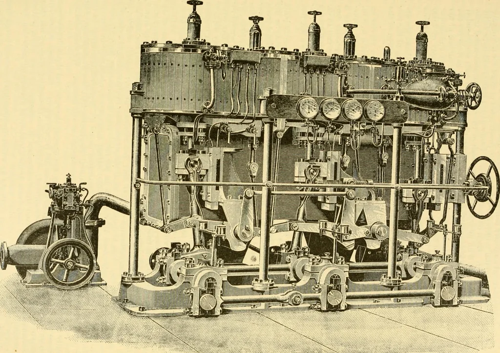 An illustration from Modern mechanism, exhibiting the latest progress in machines, motors, and the transmission of power, being a supplementary volume to Appletons' cyclopaedia of applied mechanics, 1892, leaf 302