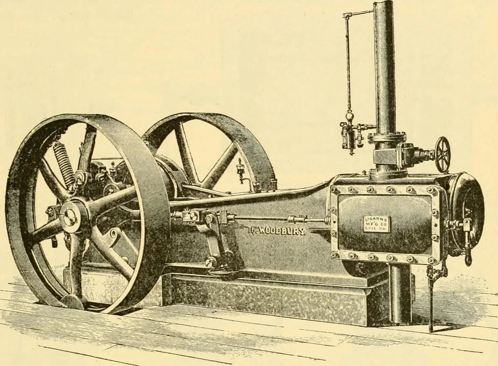 An illustration from Modern mechanism, exhibiting the latest progress in machines, motors, and the transmission of power, being a supplementary volume to Appletons' cyclopaedia of applied mechanics, 1892, leaf 322