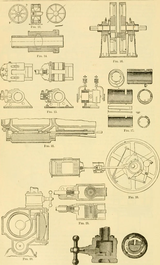 An illustration from Modern mechanism, exhibiting the latest progress in machines, motors, and the transmission of power, being a supplementary volume to Appletons' cyclopaedia of applied mechanics, 1892, leaf 325