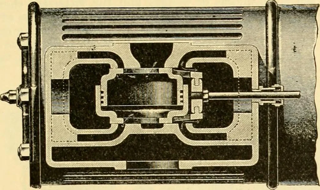 An illustration from Modern mechanism, exhibiting the latest progress in machines, motors, and the transmission of power, being a supplementary volume to Appletons' cyclopaedia of applied mechanics, 1892, leaf 328