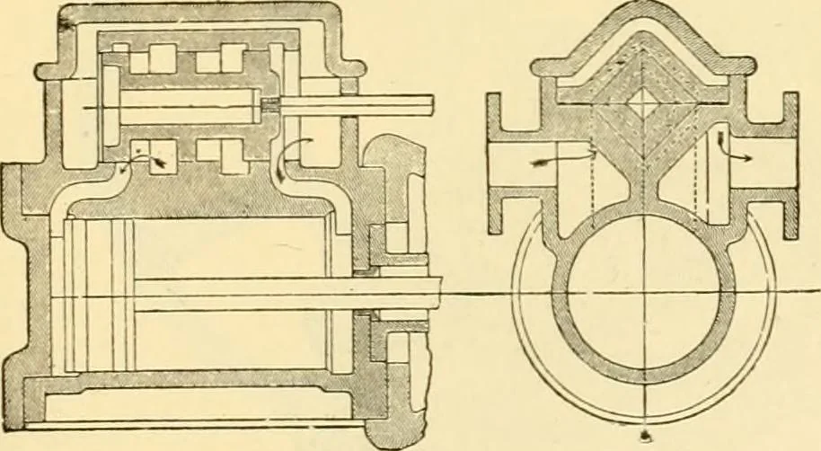 An illustration from Modern mechanism, exhibiting the latest progress in machines, motors, and the transmission of power, being a supplementary volume to Appletons' cyclopaedia of applied mechanics, 1892, leaf 330