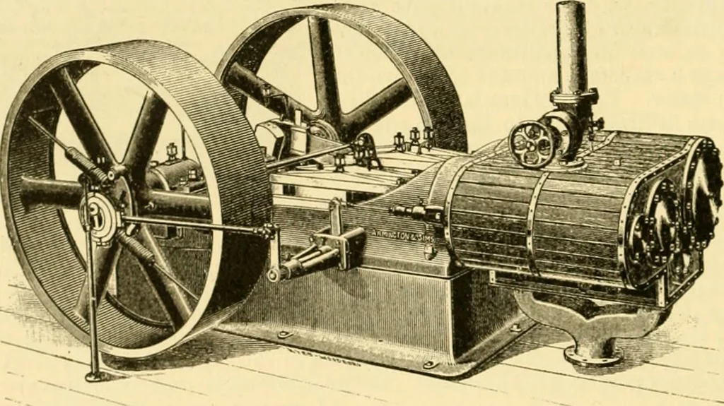 An illustration from Modern mechanism, exhibiting the latest progress in machines, motors, and the transmission of power, being a supplementary volume to Appletons' cyclopaedia of applied mechanics, 1892, leaf 331