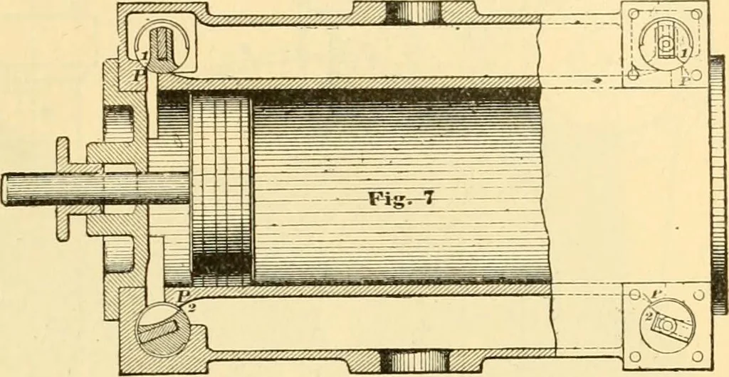 An illustration from Modern mechanism, exhibiting the latest progress in machines, motors, and the transmission of power, being a supplementary volume to Appletons' cyclopaedia of applied mechanics, 1892, leaf 334
