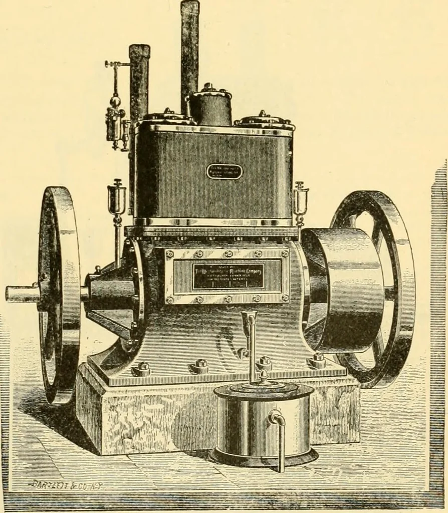 An illustration from Modern mechanism, exhibiting the latest progress in machines, motors, and the transmission of power, being a supplementary volume to Appletons' cyclopaedia of applied mechanics, 1892, leaf 336