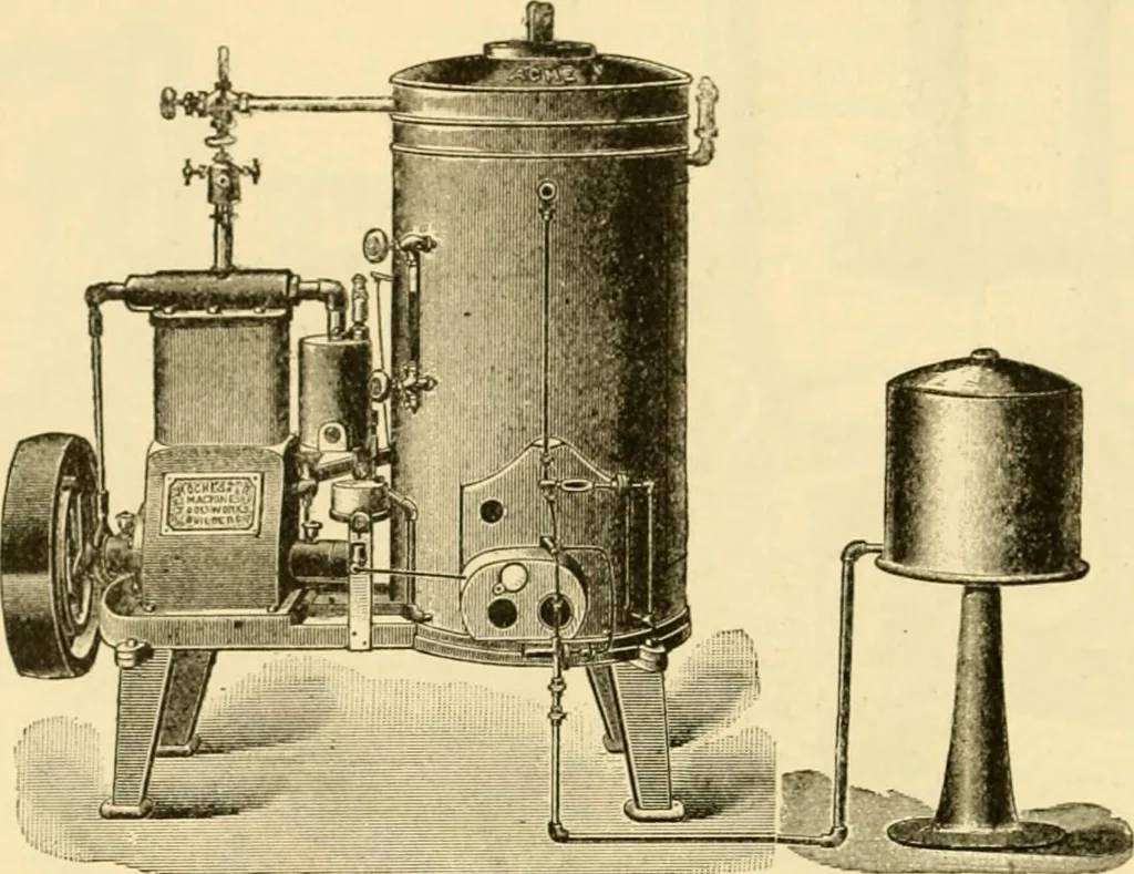 An illustration from Modern mechanism, exhibiting the latest progress in machines, motors, and the transmission of power, being a supplementary volume to Appletons' cyclopaedia of applied mechanics, 1892, leaf 341