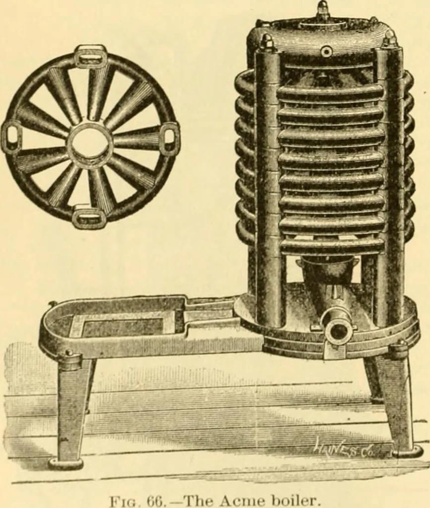 An illustration from Modern mechanism, exhibiting the latest progress in machines, motors, and the transmission of power, being a supplementary volume to Appletons' cyclopaedia of applied mechanics, 1892, leaf 341