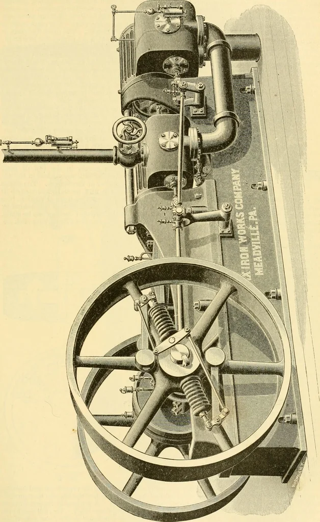 An illustration from Modern mechanism, exhibiting the latest progress in machines, motors, and the transmission of power, being a supplementary volume to Appletons' cyclopaedia of applied mechanics, 1892, leaf 344