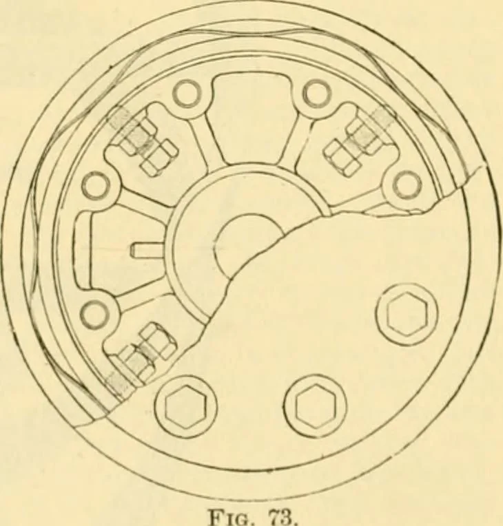 An illustration from Modern mechanism, exhibiting the latest progress in machines, motors, and the transmission of power, being a supplementary volume to Appletons' cyclopaedia of applied mechanics, 1892, leaf 345