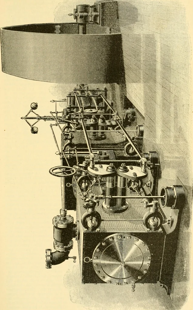 An illustration from Modern mechanism, exhibiting the latest progress in machines, motors, and the transmission of power, being a supplementary volume to Appletons' cyclopaedia of applied mechanics, 1892, leaf 346