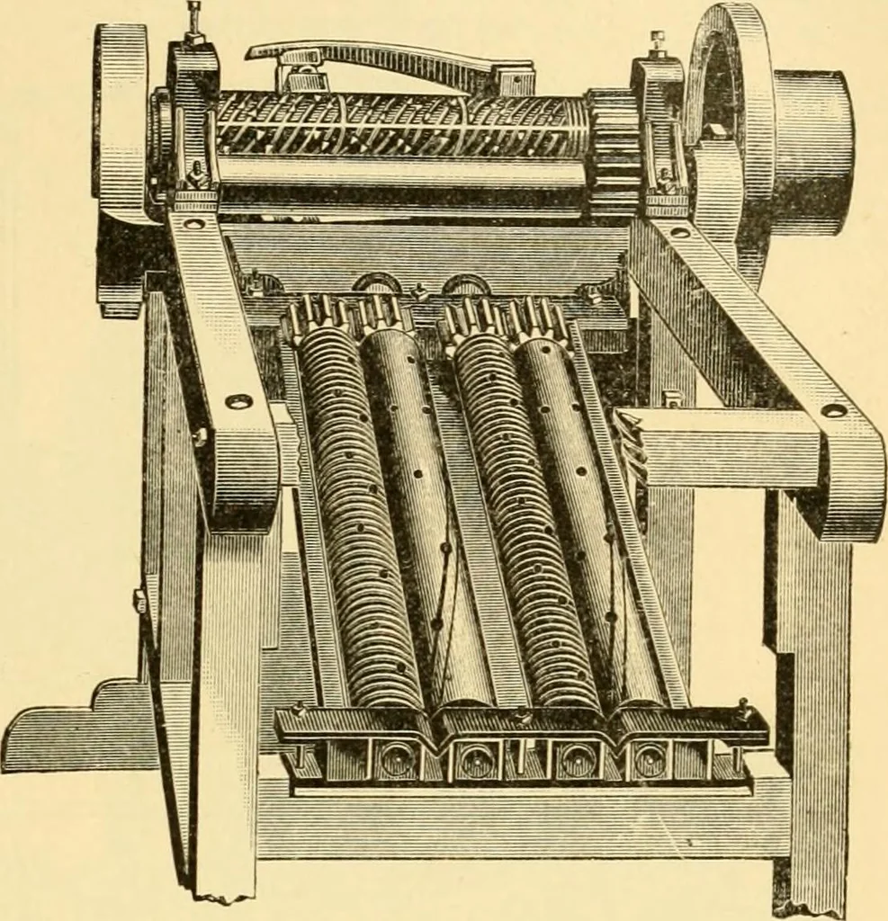An illustration from Modern mechanism, exhibiting the latest progress in machines, motors, and the transmission of power, being a supplementary volume to Appletons' cyclopaedia of applied mechanics, 1892, leaf 358