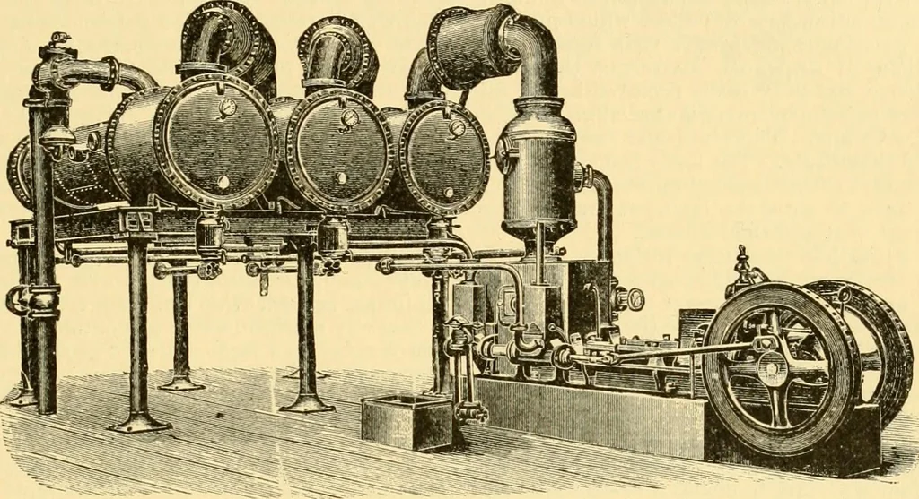 An illustration from Modern mechanism, exhibiting the latest progress in machines, motors, and the transmission of power, being a supplementary volume to Appletons' cyclopaedia of applied mechanics, 1892, leaf 360