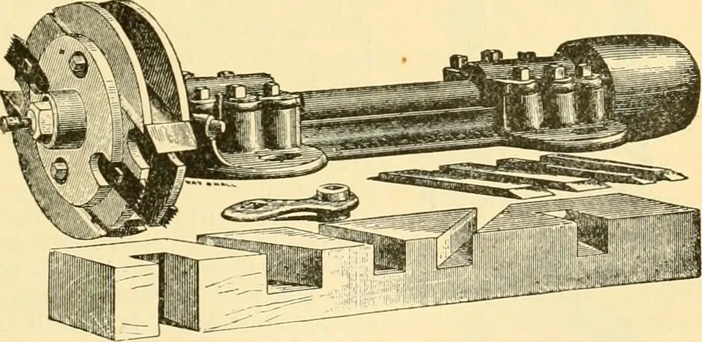 An illustration from Modern mechanism, exhibiting the latest progress in machines, motors, and the transmission of power, being a supplementary volume to Appletons' cyclopaedia of applied mechanics, 1892, leaf 408