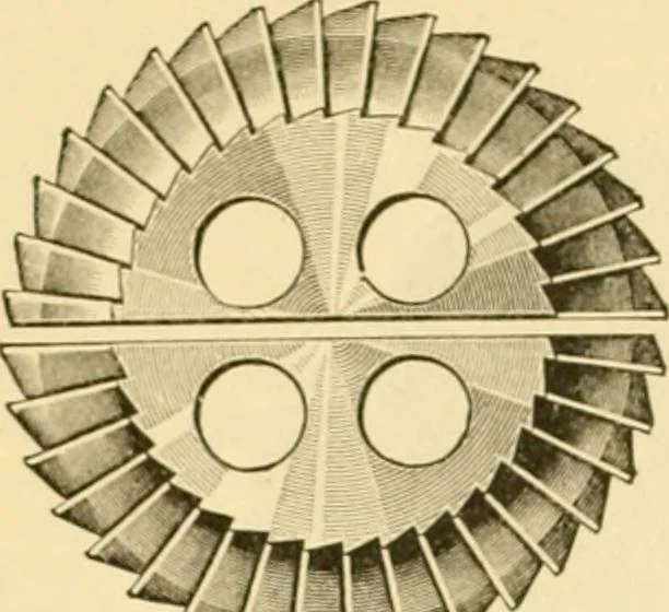An illustration from Modern mechanism, exhibiting the latest progress in machines, motors, and the transmission of power, being a supplementary volume to Appletons' cyclopaedia of applied mechanics, 1892, leaf 417