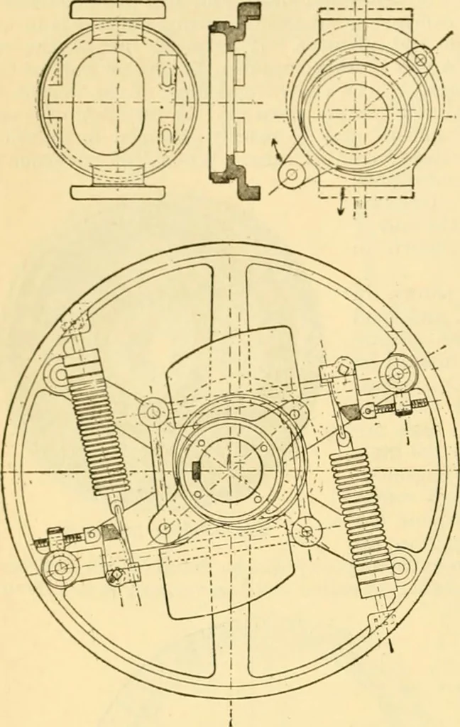An illustration from Modern mechanism, exhibiting the latest progress in machines, motors, and the transmission of power, being a supplementary volume to Appletons' cyclopaedia of applied mechanics, 1892, leaf 423
