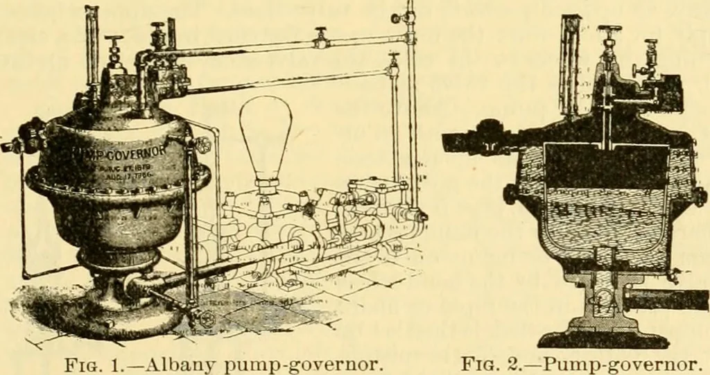 An illustration from Modern mechanism, exhibiting the latest progress in machines, motors, and the transmission of power, being a supplementary volume to Appletons' cyclopaedia of applied mechanics, 1892, leaf 424