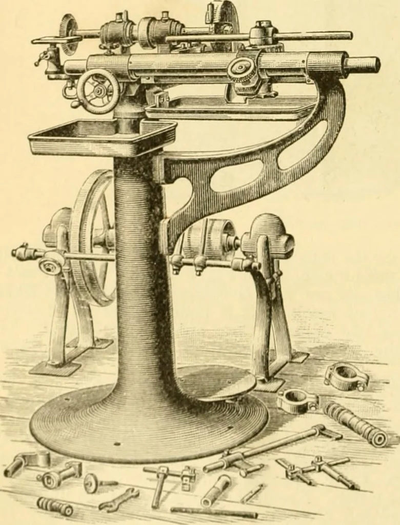 An illustration from Modern mechanism, exhibiting the latest progress in machines, motors, and the transmission of power, being a supplementary volume to Appletons' cyclopaedia of applied mechanics, 1892, leaf 429
