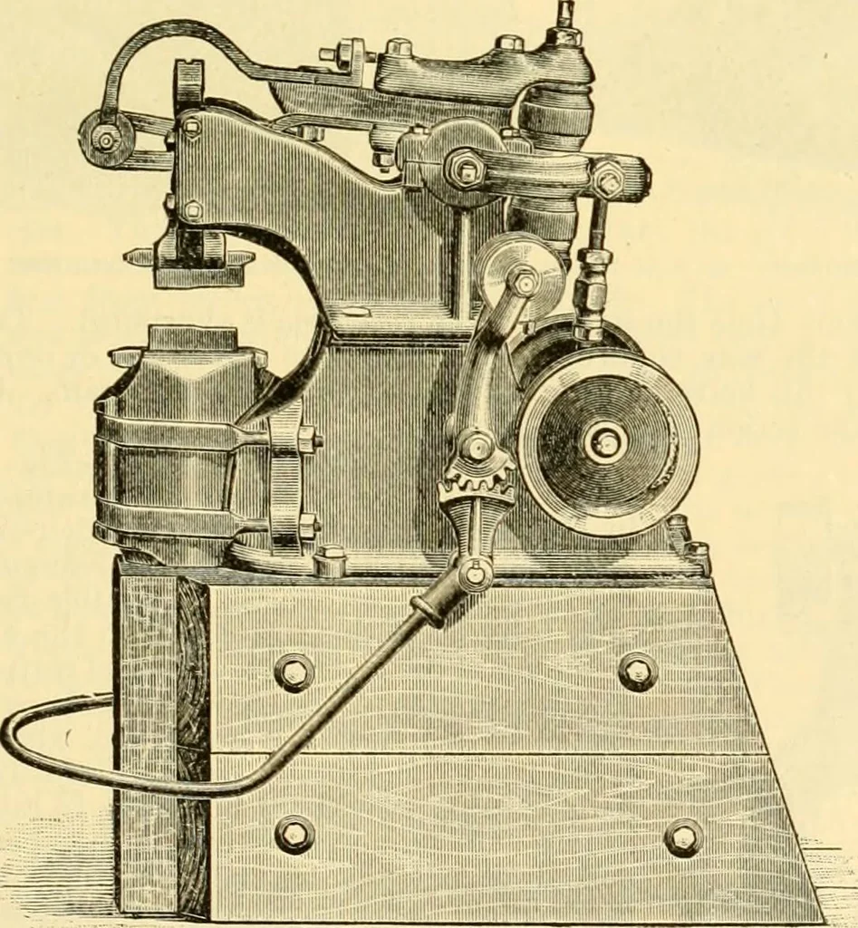 An illustration from Modern mechanism, exhibiting the latest progress in machines, motors, and the transmission of power, being a supplementary volume to Appletons' cyclopaedia of applied mechanics, 1892, leaf 436
