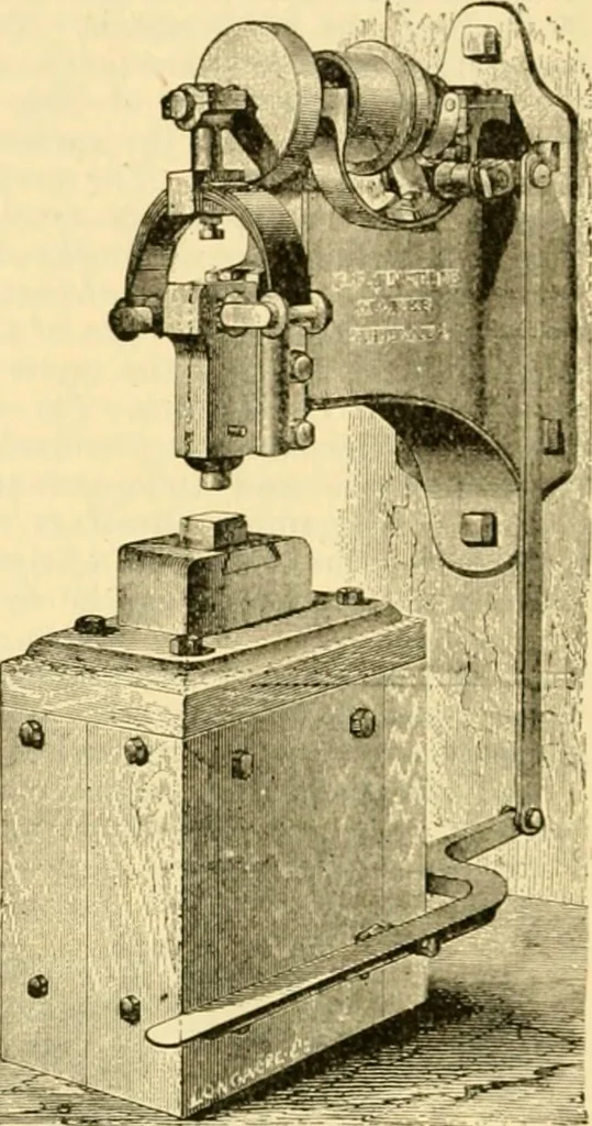 An illustration from Modern mechanism, exhibiting the latest progress in machines, motors, and the transmission of power, being a supplementary volume to Appletons' cyclopaedia of applied mechanics, 1892, leaf 437