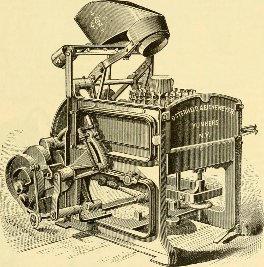 An illustration from Modern mechanism, exhibiting the latest progress in machines, motors, and the transmission of power, being a supplementary volume to Appletons' cyclopaedia of applied mechanics, 1892, leaf 458