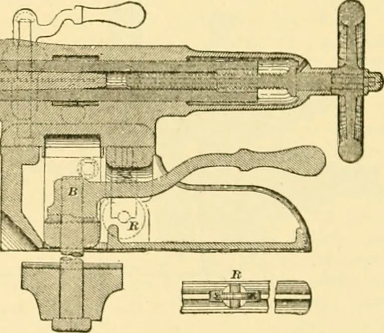 An illustration from Modern mechanism, exhibiting the latest progress in machines, motors, and the transmission of power, being a supplementary volume to Appletons' cyclopaedia of applied mechanics, 1892, leaf 481
