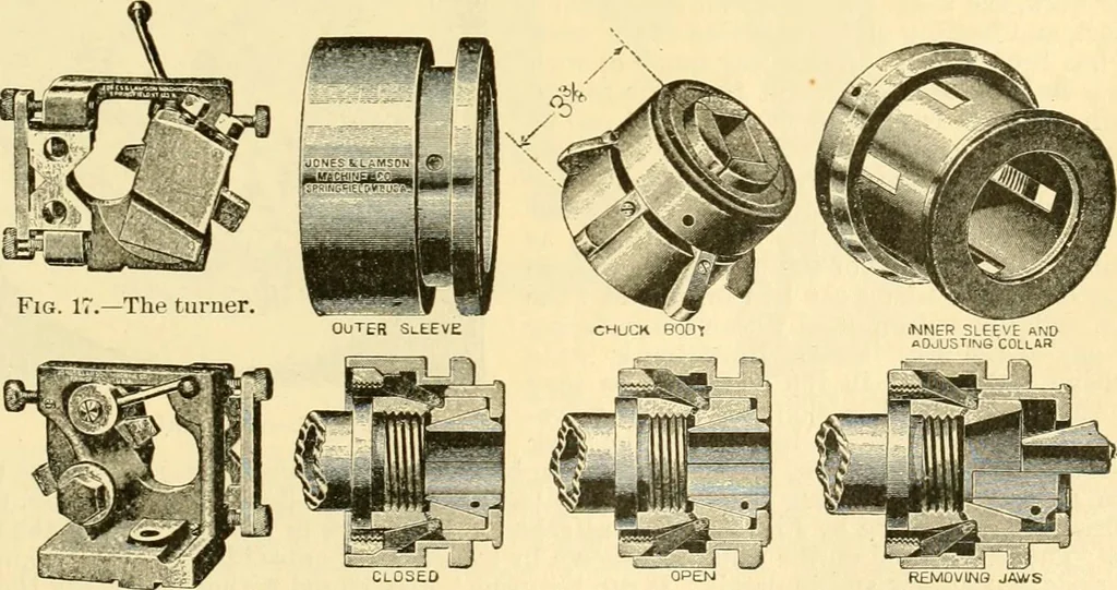 An illustration from Modern mechanism, exhibiting the latest progress in machines, motors, and the transmission of power, being a supplementary volume to Appletons' cyclopaedia of applied mechanics, 1892, leaf 486