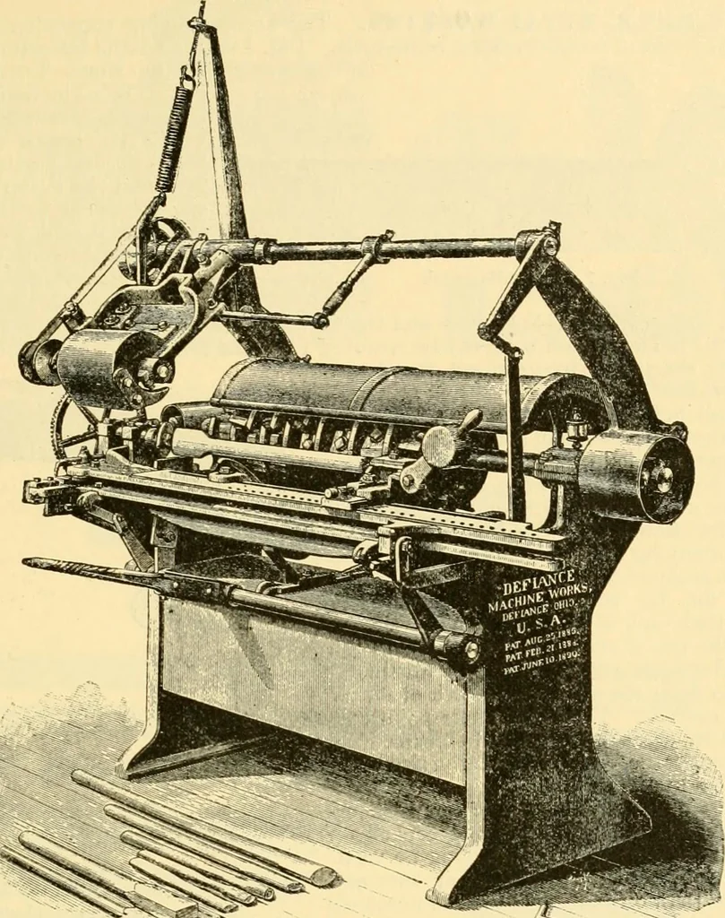 An illustration from Modern mechanism, exhibiting the latest progress in machines, motors, and the transmission of power, being a supplementary volume to Appletons' cyclopaedia of applied mechanics, 1892, leaf 492