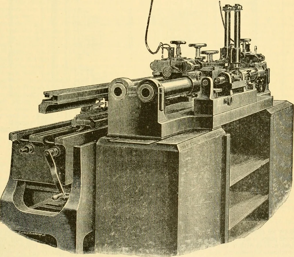 An illustration from Modern mechanism, exhibiting the latest progress in machines, motors, and the transmission of power, being a supplementary volume to Appletons' cyclopaedia of applied mechanics, 1892, leaf 522