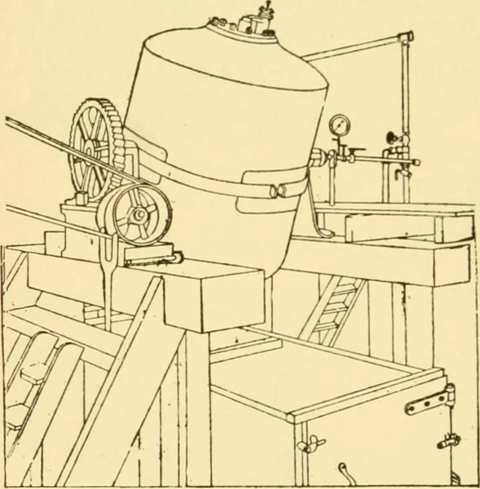 An illustration from Modern mechanism, exhibiting the latest progress in machines, motors, and the transmission of power, being a supplementary volume to Appletons' cyclopaedia of applied mechanics, 1892, leaf 543