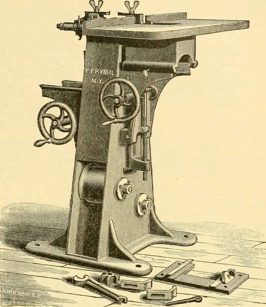 An illustration from Modern mechanism, exhibiting the latest progress in machines, motors, and the transmission of power, being a supplementary volume to Appletons' cyclopaedia of applied mechanics, 1892, leaf 556