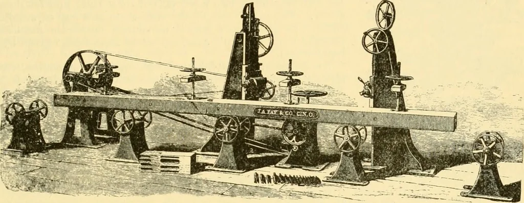 An illustration from Modern mechanism, exhibiting the latest progress in machines, motors, and the transmission of power, being a supplementary volume to Appletons' cyclopaedia of applied mechanics, 1892, leaf 558