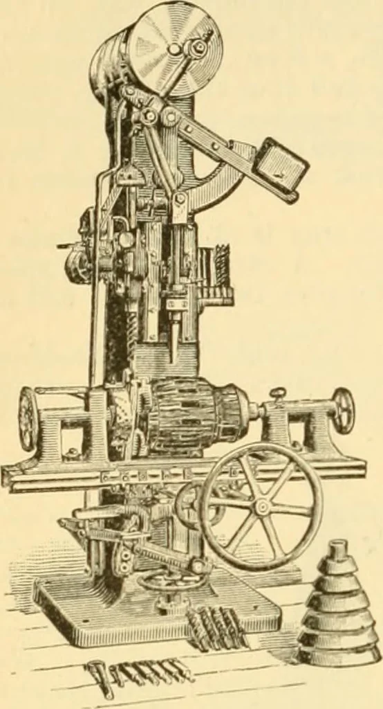 An illustration from Modern mechanism, exhibiting the latest progress in machines, motors, and the transmission of power, being a supplementary volume to Appletons' cyclopaedia of applied mechanics, 1892, leaf 559
