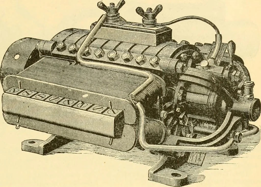 An illustration from Modern mechanism, exhibiting the latest progress in machines, motors, and the transmission of power, being a supplementary volume to Appletons' cyclopaedia of applied mechanics, 1892, leaf 564
