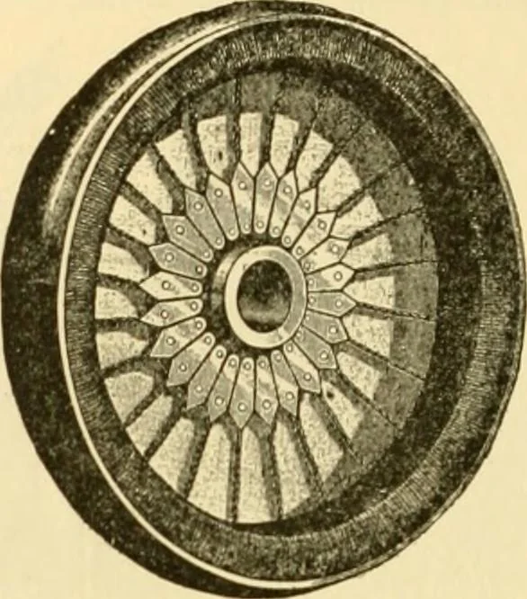 An illustration from Modern mechanism, exhibiting the latest progress in machines, motors, and the transmission of power, being a supplementary volume to Appletons' cyclopaedia of applied mechanics, 1892, leaf 567