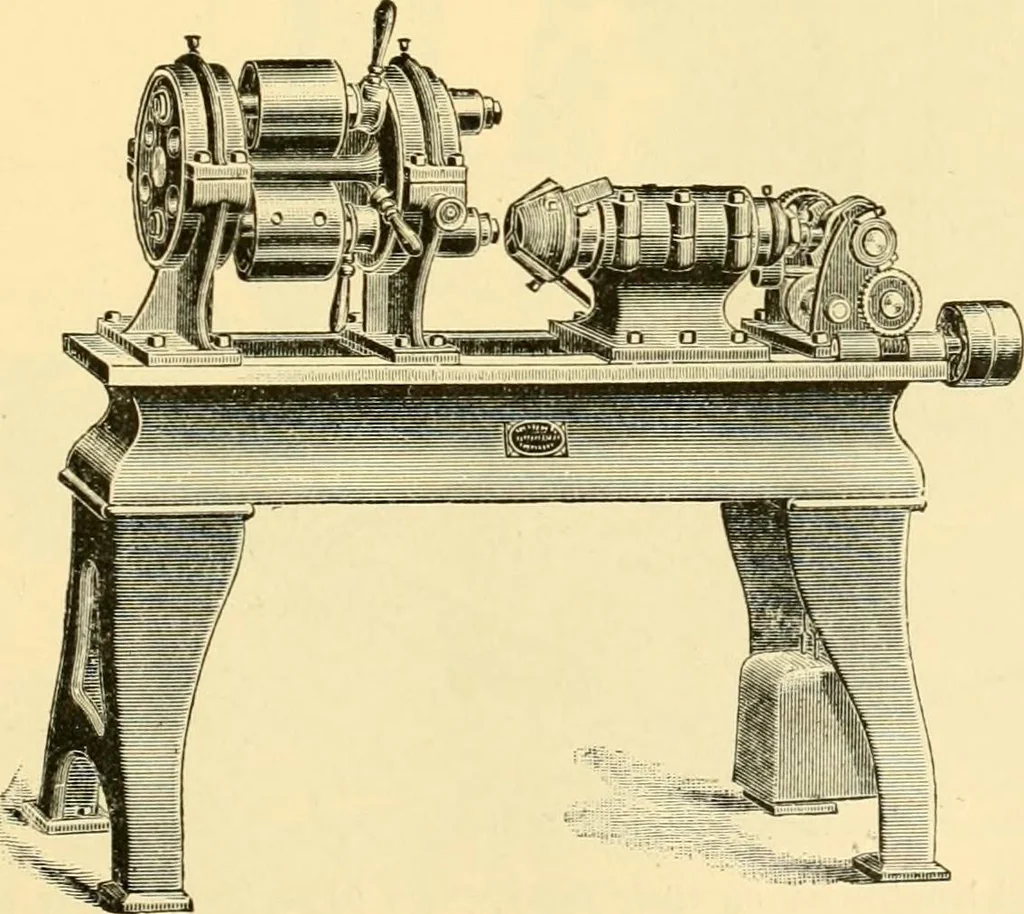 An illustration from Modern mechanism, exhibiting the latest progress in machines, motors, and the transmission of power, being a supplementary volume to Appletons' cyclopaedia of applied mechanics, 1892, leaf 590
