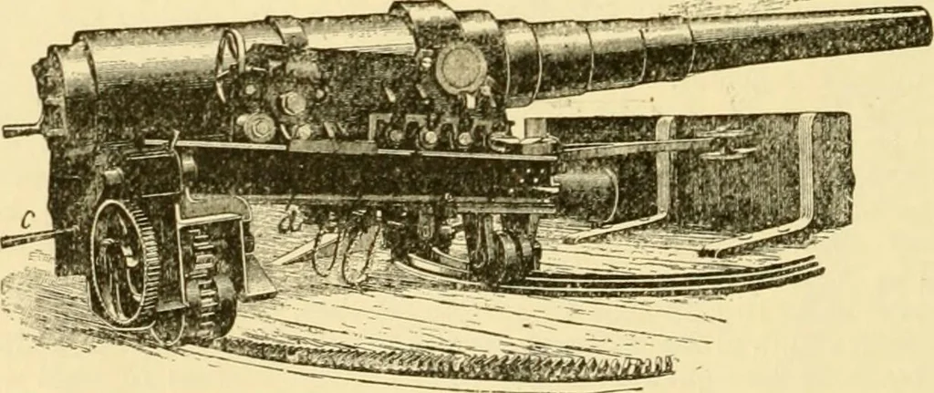 An illustration from Modern mechanism, exhibiting the latest progress in machines, motors, and the transmission of power, being a supplementary volume to Appletons' cyclopaedia of applied mechanics, 1892, leaf 597