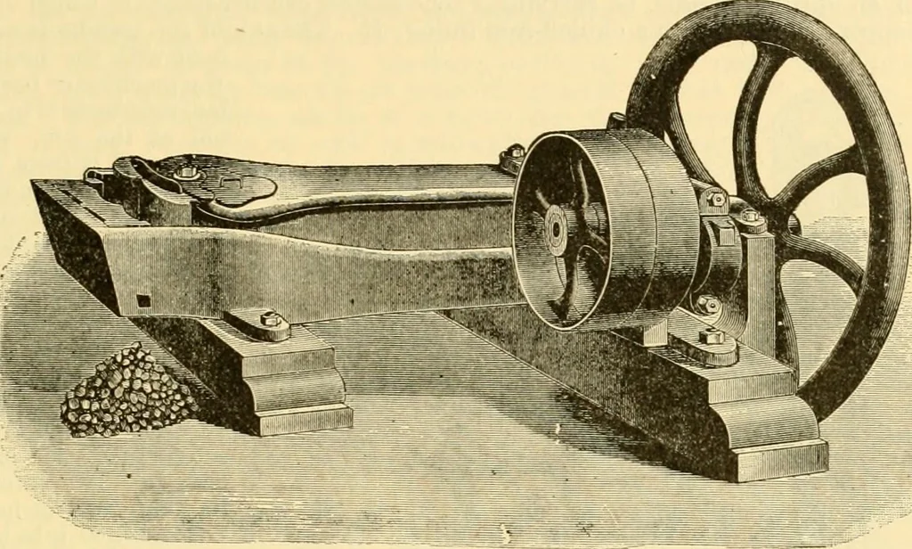 An illustration from Modern mechanism, exhibiting the latest progress in machines, motors, and the transmission of power, being a supplementary volume to Appletons' cyclopaedia of applied mechanics, 1892, leaf 604